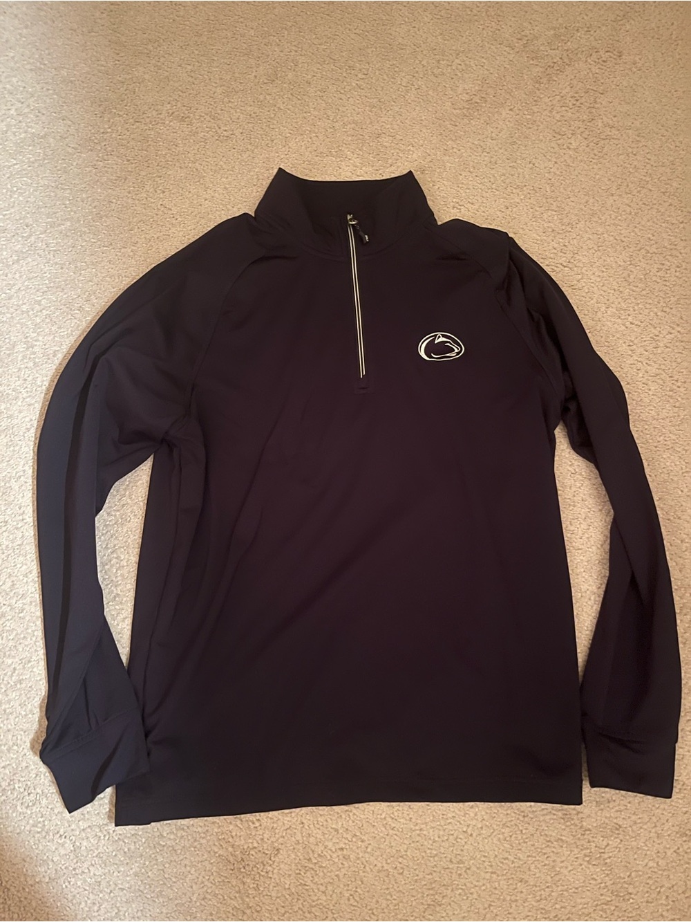 Penn State Cutter & Buck Blue Quarter-Zip Pullover with Logo